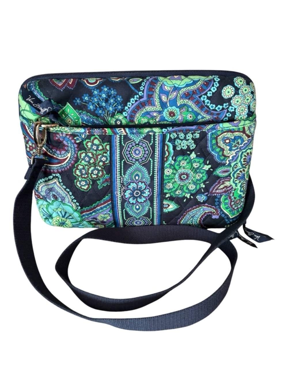 Vera Bradley Night & Day Indigo Tablet Workstation Case Crossbody